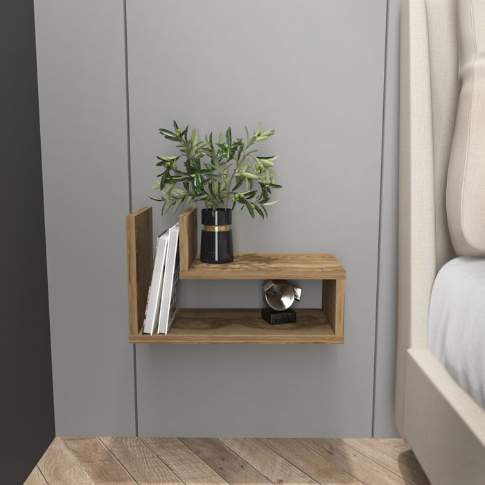 Hanah Home Lara Mesita de Noche Oud Oak Hanah Home Lara Mesita de Noche Oud Oak